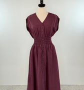 Jak and Rae Persa Dress in Malbec-152 Dresses - Long-Little Bird Boutique