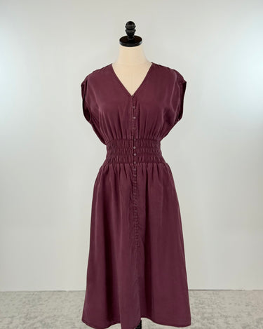 Jak and Rae Persa Dress in Malbec-152 Dresses - Long-Little Bird Boutique