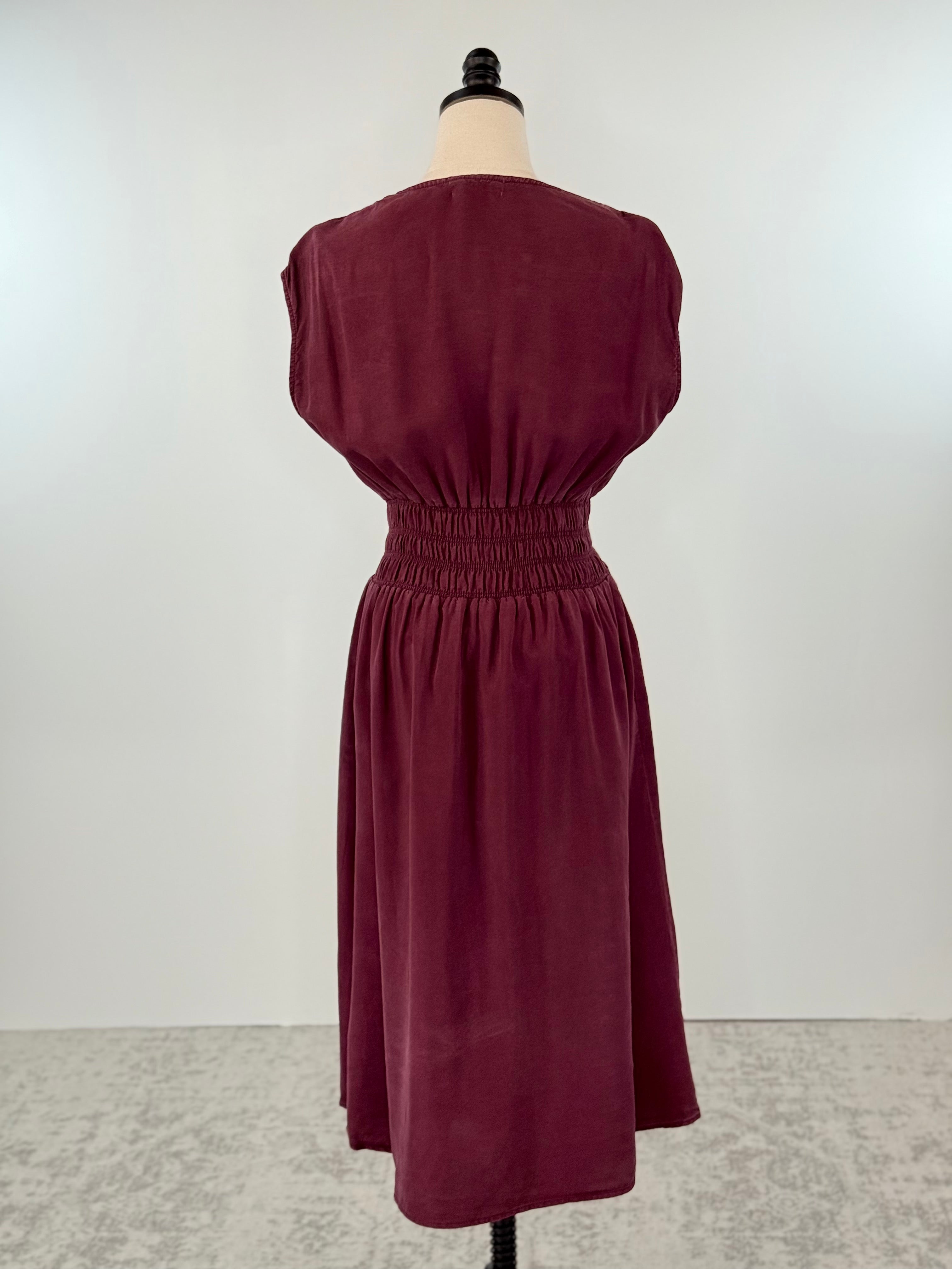 Jak and Rae Persa Dress in Malbec-152 Dresses - Long-Little Bird Boutique
