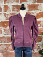 Another Love Kaya Jacket in Prune-142 Sweatshirts & Hoodies-Little Bird Boutique
