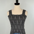 Nikibiki Lace Textured Square Top in Black-121 - Jersey Tops F/W (June - Nov)-Little Bird Boutique