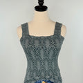 Nikibiki Lace Textured Square Top in Forest Night-121 - Jersey Tops F/W (June - Nov)-Little Bird Boutique