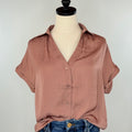 Sullivan Top in Mauve-111 - Woven Top F/W (June- Nov)-Little Bird Boutique