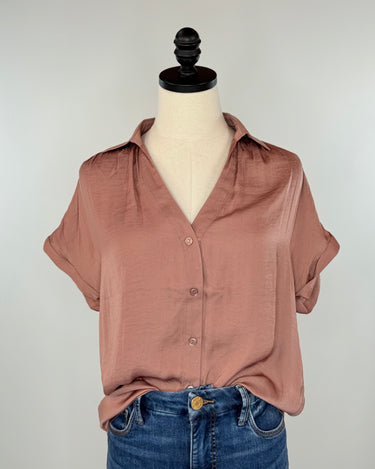 Sullivan Top in Mauve-111 - Woven Top F/W (June- Nov)-Little Bird Boutique