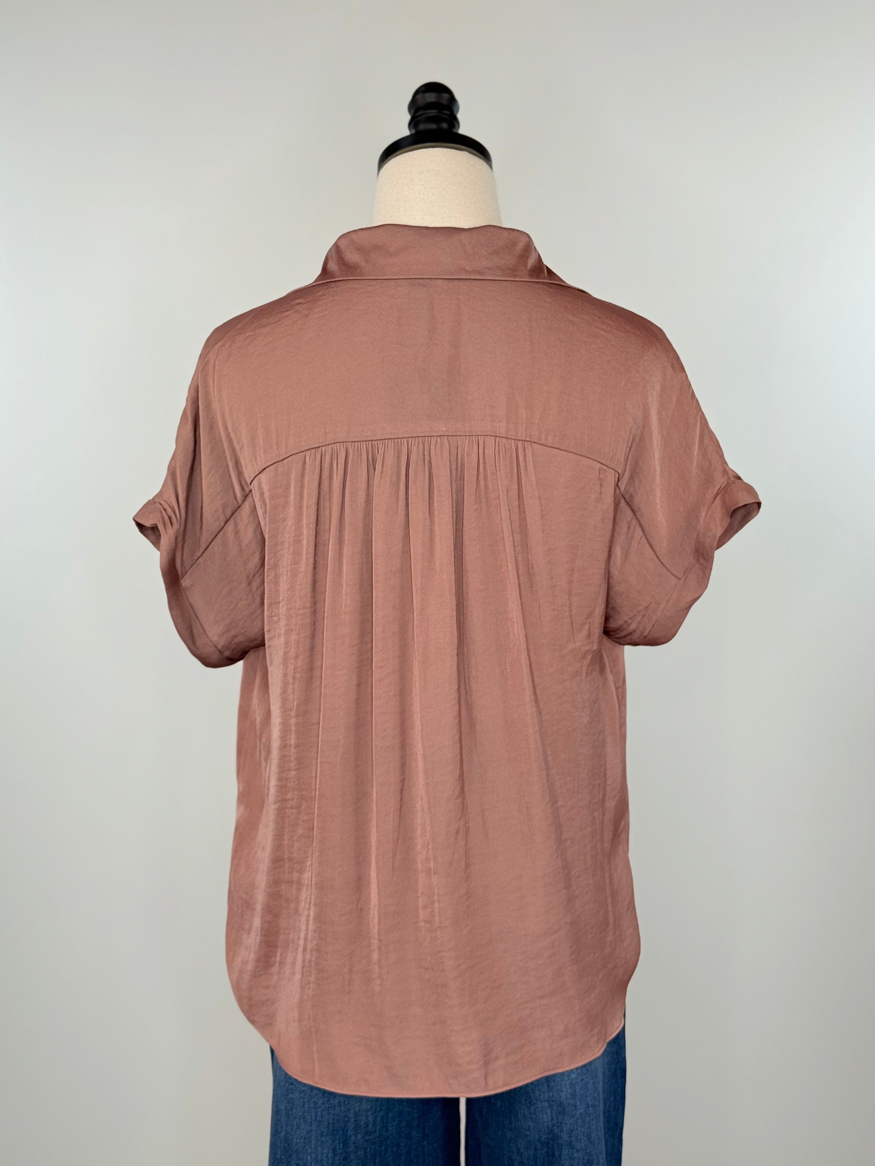 Sullivan Top in Mauve-111 - Woven Top F/W (June- Nov)-Little Bird Boutique