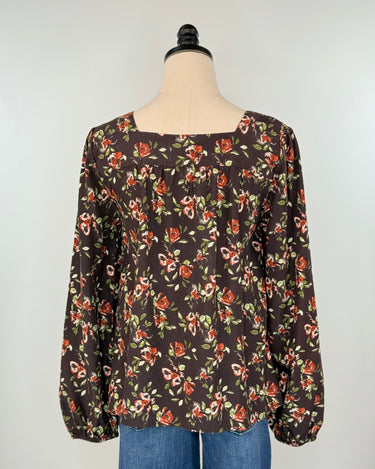 Jak and Rae Sela Top in Watercolor Blossom-111 - Woven Top F/W (June- Nov)-Little Bird Boutique