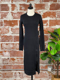 Kerisma Sweater Dress in Black-152 Dresses - Long-Little Bird Boutique