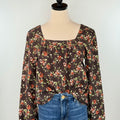 Jak and Rae Sela Top in Watercolor Blossom-111 - Woven Top F/W (June- Nov)-Little Bird Boutique