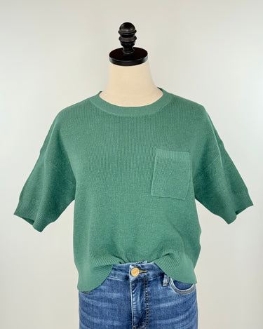 Riley Sweater in Green-131 - Sweaters F/W (June - Nov)-Little Bird Boutique