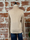 Kerisma Roland Turtleneck in Sand Stripe-130 Sweaters-Little Bird Boutique