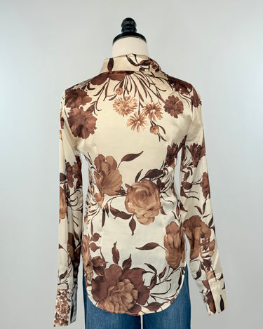 Harlow Top in Coffee and Cream-111 - Woven Top F/W (June- Nov)-Little Bird Boutique