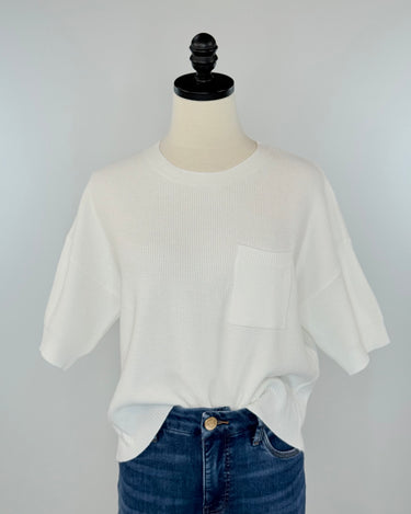 Riley Sweater in Off White-131 - Sweaters F/W (June - Nov)-Little Bird Boutique