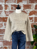 Flag and Anthem Leyden Bell Sleeve Sweater in Oatmeal-130 Sweaters-Little Bird Boutique