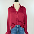 Sinclair Blouse in Garnet-111 - Woven Top F/W (June- Nov)-Little Bird Boutique