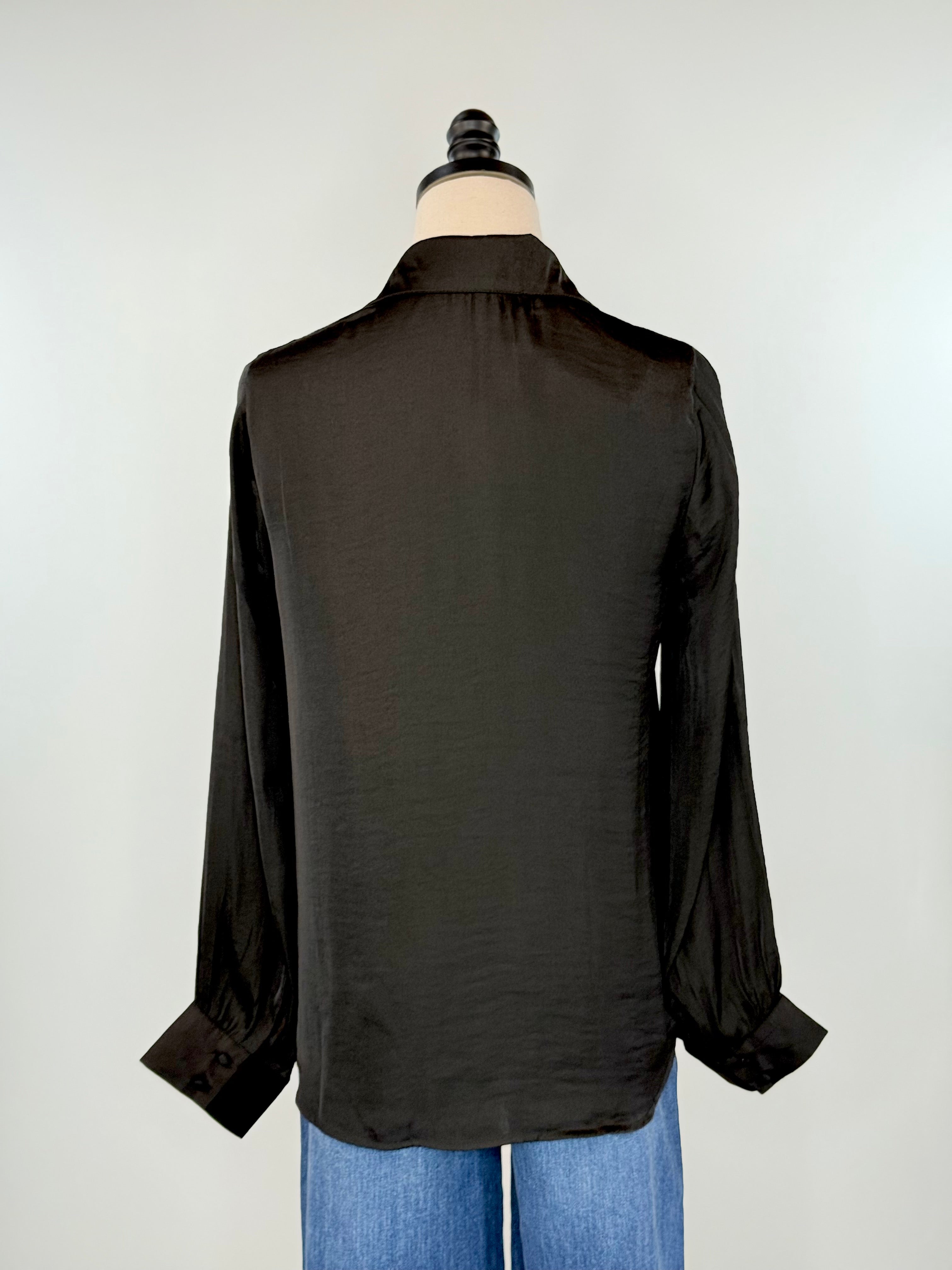 Sinclair Blouse in Black-111 - Woven Top F/W (June- Nov)-Little Bird Boutique