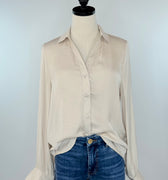Sinclair Blouse in Papyrus-111 - Woven Top F/W (June- Nov)-Little Bird Boutique