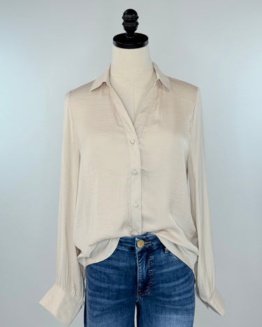 Sinclair Blouse in Papyrus-111 - Woven Top F/W (June- Nov)-Little Bird Boutique