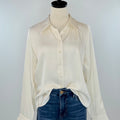 Jak and Rae Adelynn Blouse in Cream-111 - Woven Top F/W (June- Nov)-Little Bird Boutique