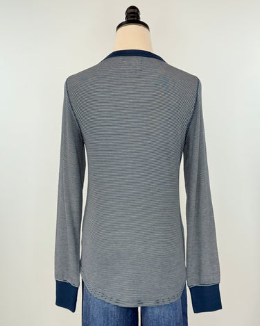 Thread and Supply Stacy Top in Navy Stripe-121 - Jersey Tops F/W (June - Nov)-Little Bird Boutique