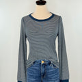 Thread and Supply Stacy Top in Navy Stripe-121 - Jersey Tops F/W (June - Nov)-Little Bird Boutique