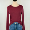 Thread and Supply Stacy Top in Maroon-121 - Jersey Tops F/W (June - Nov)-Little Bird Boutique