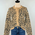 Dex Button Up Leopard Sweater-131 - Sweaters F/W (June - Nov)-Little Bird Boutique