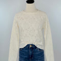 Dex Lace Top in Natural-113 - Woven Tops (Holiday)-Little Bird Boutique