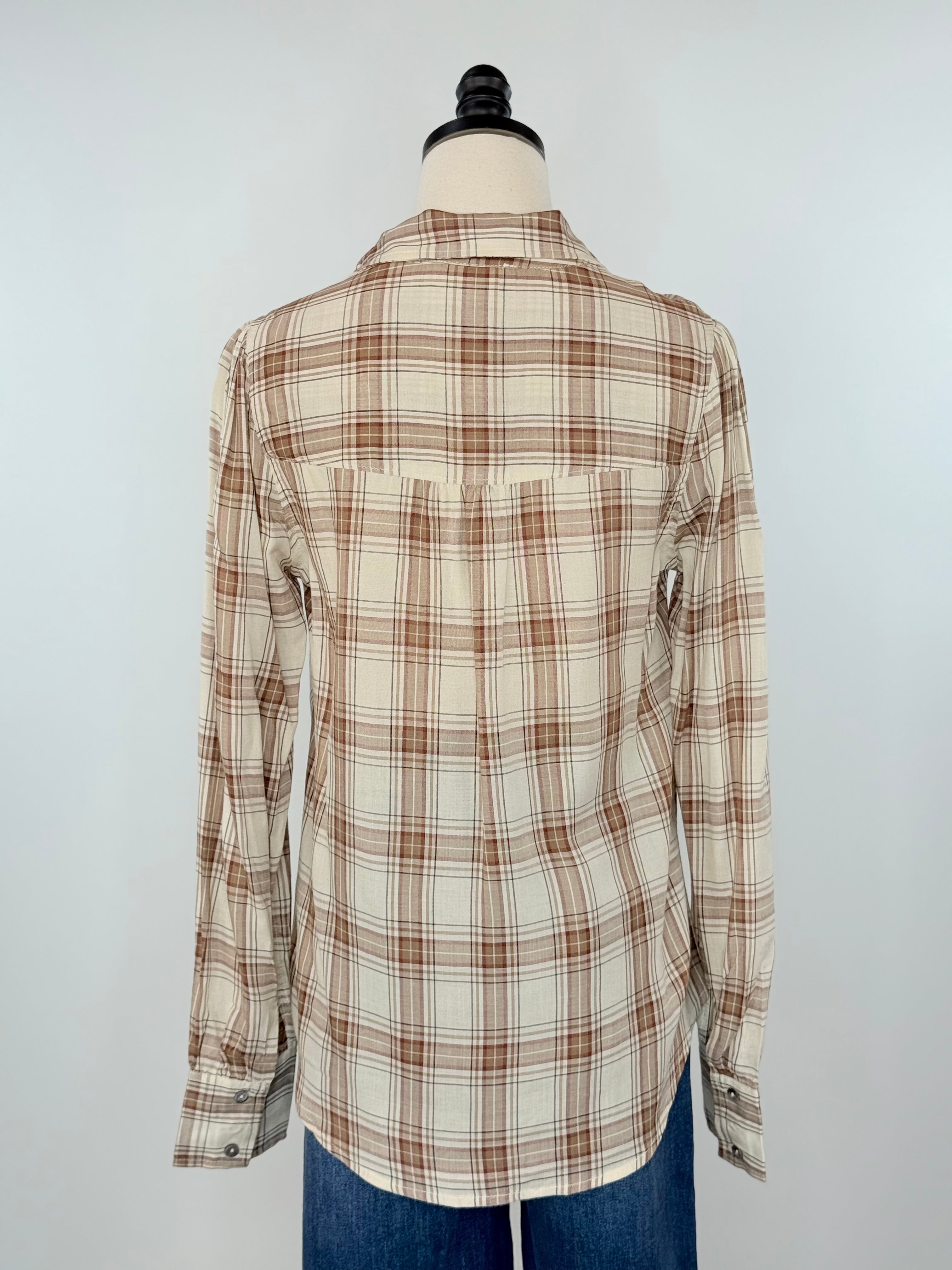 Blake Top in Cream and Ginger