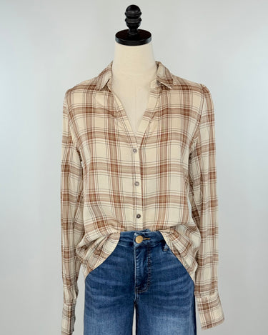 Blake Top in Cream-111 - Woven Top F/W (June- Nov)-Little Bird Boutique