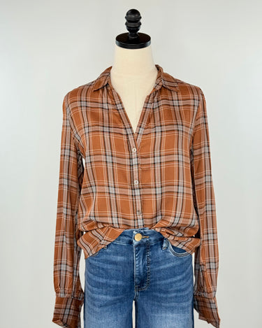 Blake Top in Ginger-111 - Woven Top F/W (June- Nov)-Little Bird Boutique