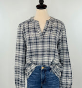 Thread and Supply Irene Top in Navy-111 - Woven Top F/W (June- Nov)-Little Bird Boutique