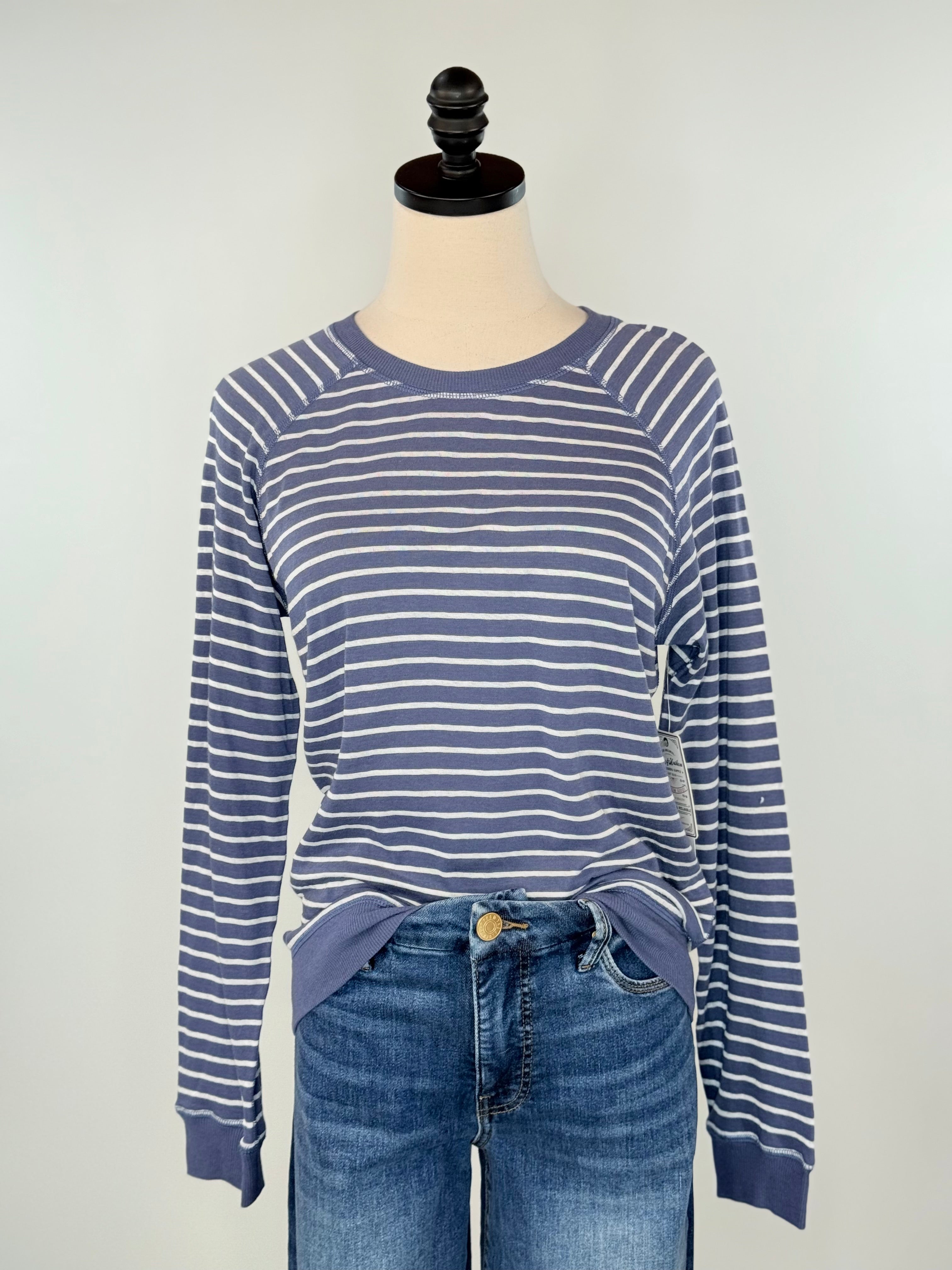 Flag and Anthem Frannie Reversible Top in Navy and White-121 - Jersey Tops F/W (June - Nov)-Little Bird Boutique