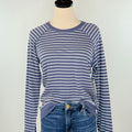 Flag and Anthem Frannie Reversible Top in Navy and White-121 - Jersey Tops F/W (June - Nov)-Little Bird Boutique