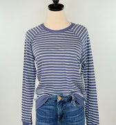 Flag and Anthem Frannie Reversible Top in Navy and White-121 - Jersey Tops F/W (June - Nov)-Little Bird Boutique
