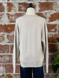 Manuela V-Neck Sweater in Sand-130 Sweaters-Little Bird Boutique