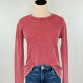 Flag and Anthem Fayston Waffle Crew in Berry-121 - Jersey Tops F/W (June - Nov)-Little Bird Boutique