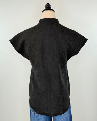 Bennett Top in Black-111 - Woven Top F/W (June- Nov)-Little Bird Boutique