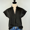 Bennett Top in Black-111 - Woven Top F/W (June- Nov)-Little Bird Boutique