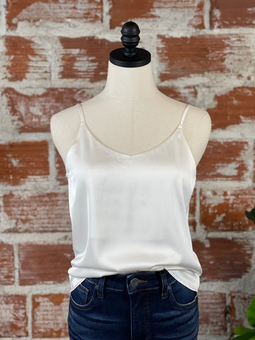 Satin Cami in Ivory