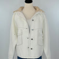 OAT NYC Jacket with Removeable Hood in Creme-141 Outerwear Coats & Jackets-Little Bird Boutique