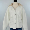 OAT NYC Jacket with Removeable Hood in Creme-141 Outerwear Coats & Jackets-Little Bird Boutique