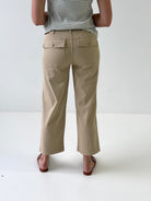 Liverpool Cargo Crop Pants in Cappucino-220 Pants-Little Bird Boutique