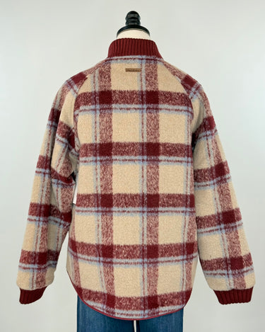 Flag and Anthem Anniston Reversible Quilted Bomber Jacket in Red and Taupe-141 Outerwear Coats & Jackets-Little Bird Boutique