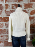 RD Hifza Long Raglan Sleeve Mock Neck Pullover in Winter White-130 Sweaters-Little Bird Boutique