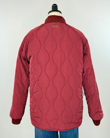 Flag and Anthem Anniston Reversible Quilted Bomber Jacket in Red and Taupe-141 Outerwear Coats & Jackets-Little Bird Boutique