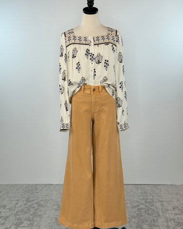 Oat NYC Mid-Rise Wide Leg Denim in Oak Bluff-210 Denim-Little Bird Boutique