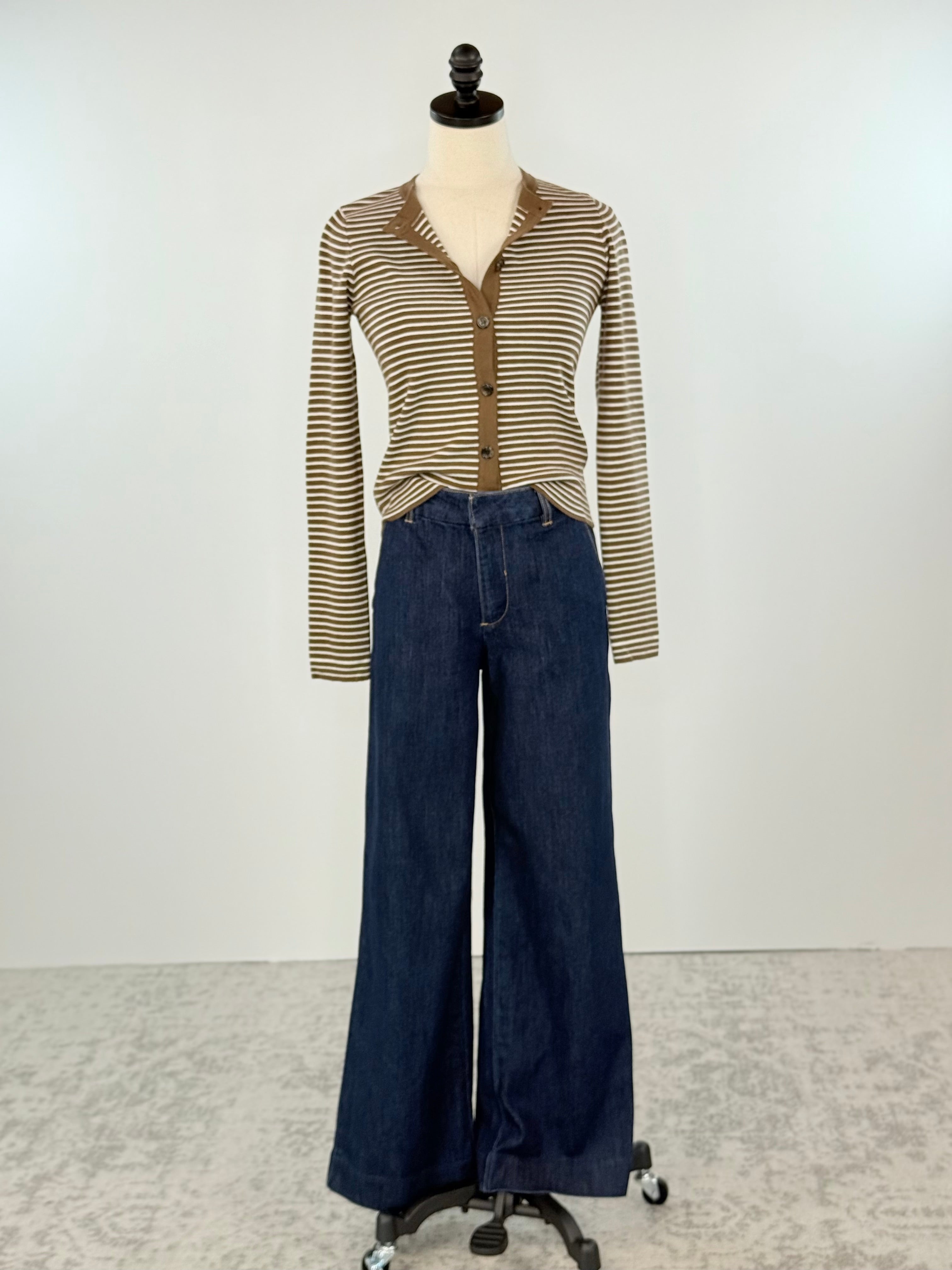 OAT NYC Denim Trouser in Raw Rinse Wash-210 Denim-Little Bird Boutique