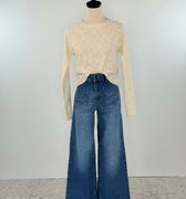 OAT NYC Maybelle Wide Leg Jeans in Medium Wash-210 Denim-Little Bird Boutique