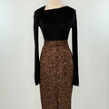 THML Cheetah Suede Skirt-231 Skirts-Little Bird Boutique