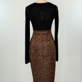 THML Cheetah Suede Skirt-231 Skirts-Little Bird Boutique
